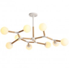 Φωτιστικό Κρεμαστό 9xΕ27 230V Ξύλινο JANE